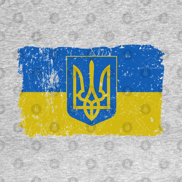 Ukrainian Coat of Arms Flag Art by Etopix